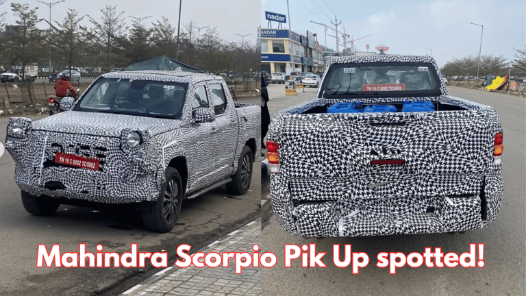 Mahindra Scorpio Pik Up spotted testing, based on Scorpio N platform