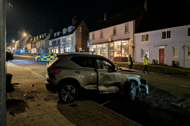 Three people in hospital with serious injuries after car hit pedestrians