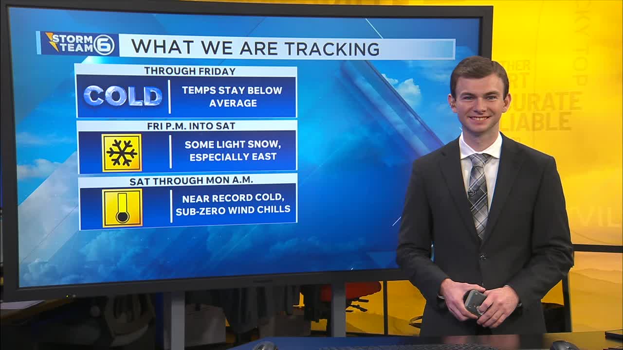 Arctic air for all, snow for some this weekend