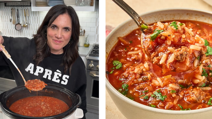 How to make Crock-Pot cabbage roll soup