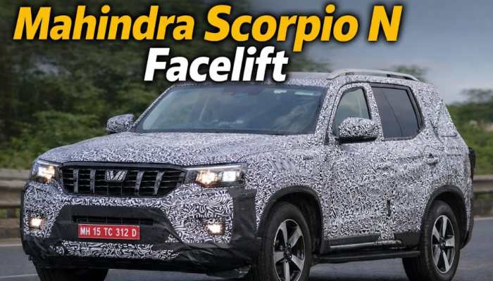 Mahindra Scorpio N facelift: Spy images reveal new design, cabin ...