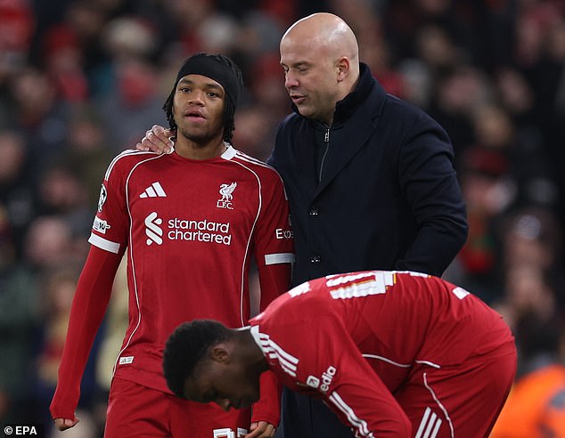 Arne Slot's side could face one of Atletico Madrid or Juventus in the last-16