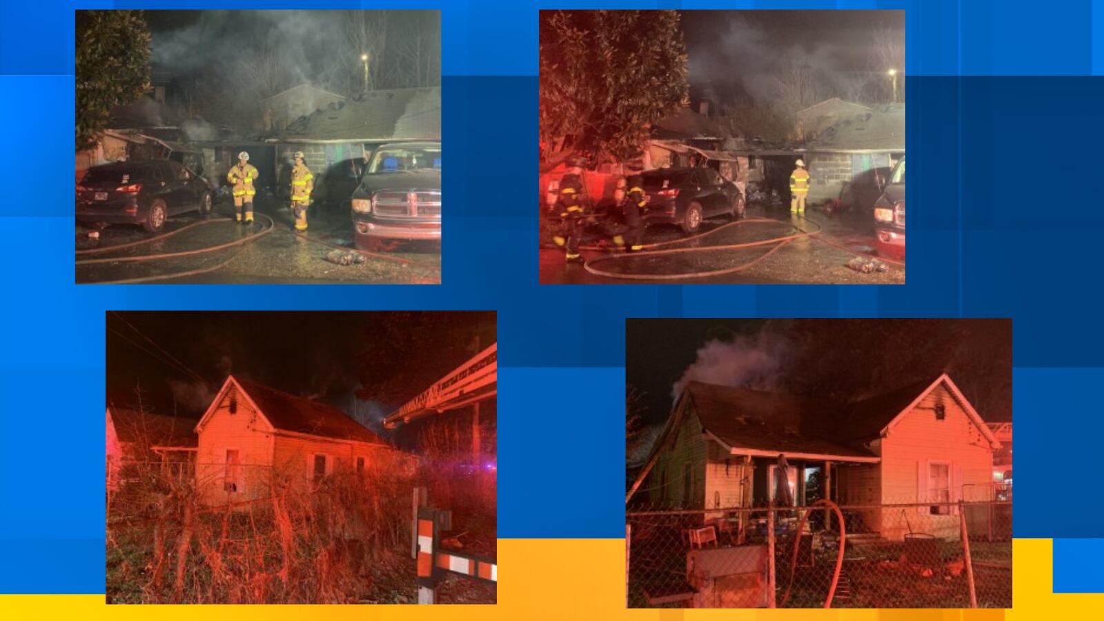 Firefighters battle multiple Knoxville house fires overnight