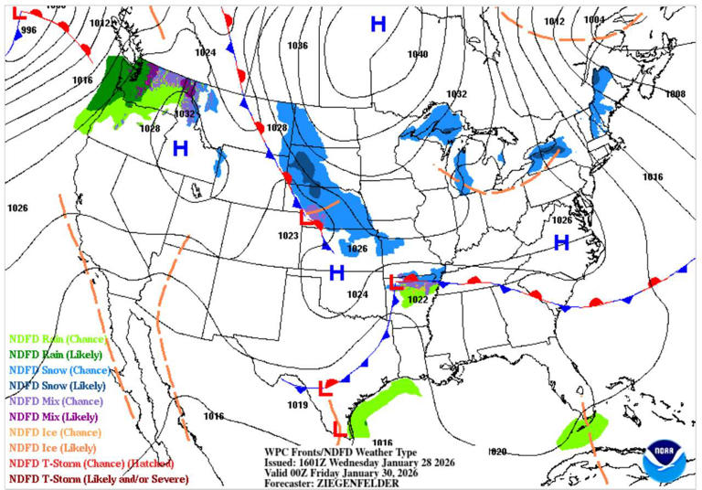 Don't get used to Thursday's warmth: Another arctic blast hits Texas ...