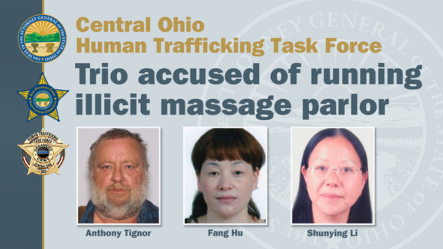 Three indicted in alleged sex operation at Ohio massage parlor