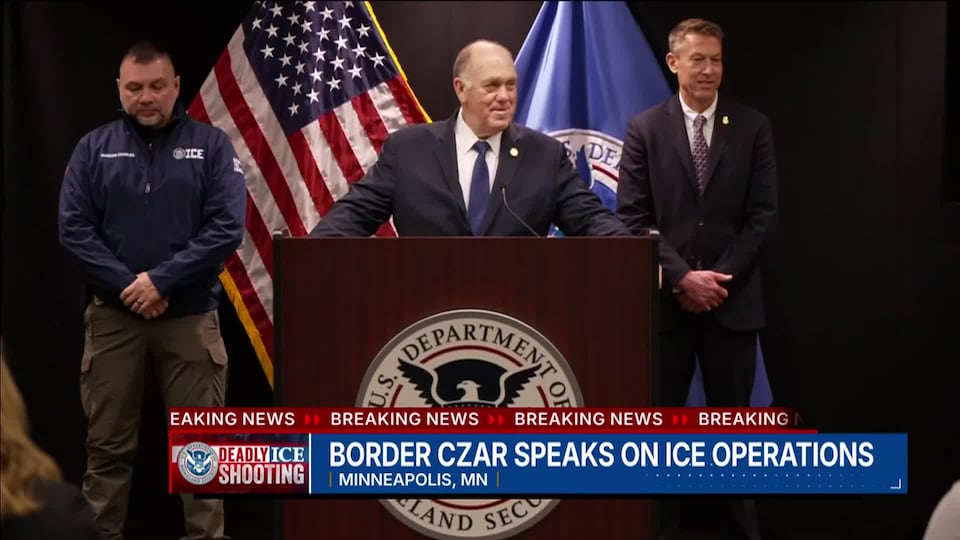Video: Border czar speaks on ICE operations in Minneapolis