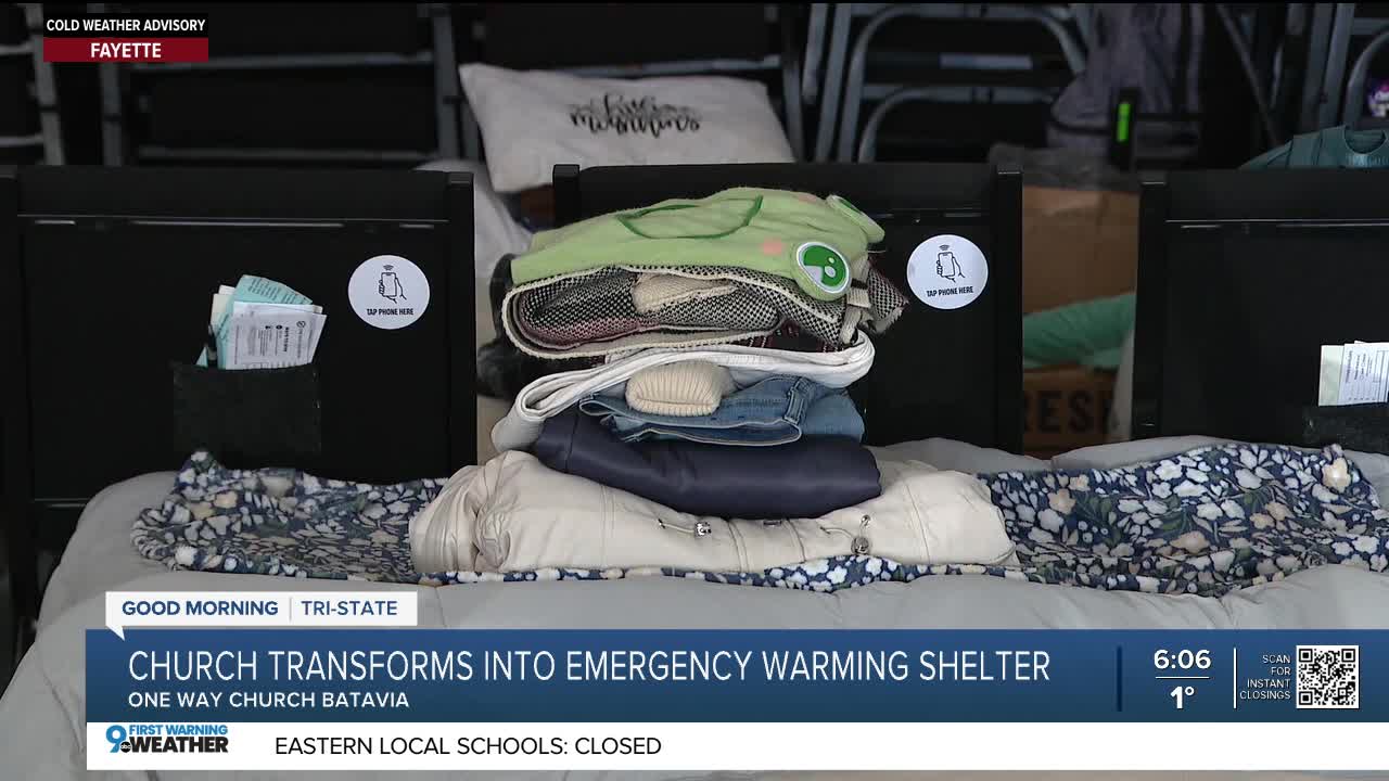 Church opens as warming shelter to help Ohioans during dangerous cold