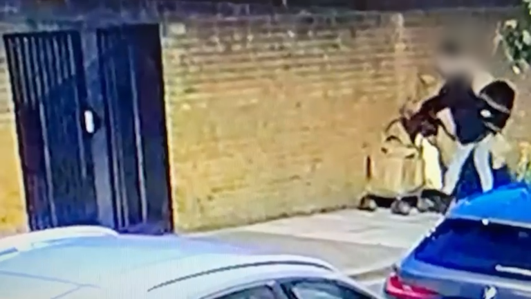 Met Police are investigating the robbery in east London (CCTV supplied)
