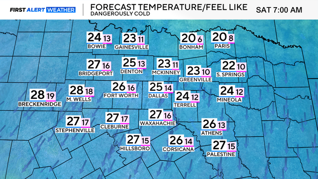 Temperatures return to the 50s in North Texas on Thursday before ...