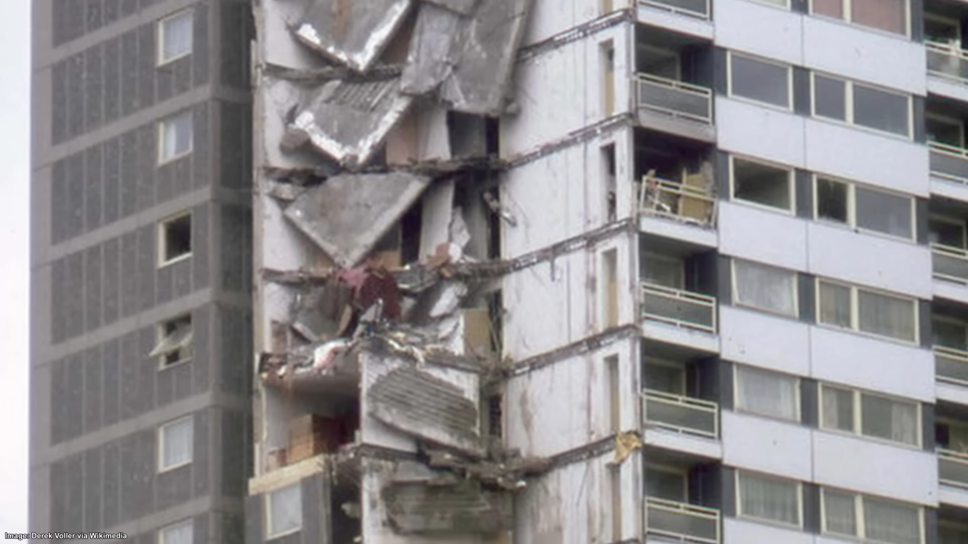 She lit a match to make tea - half the building came down