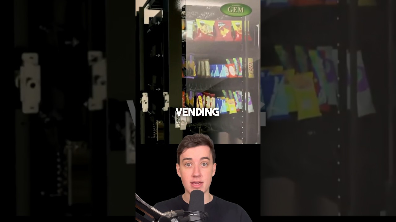 How a vending machine operates and delivers products