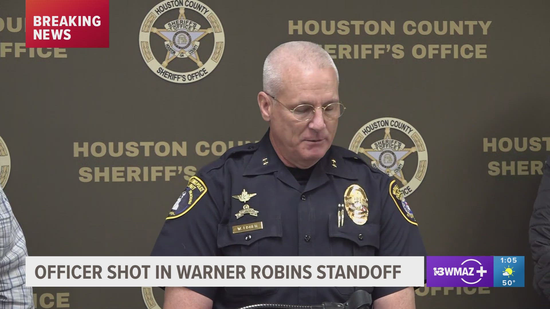 Watch: Warner Robins police chief speaks after officer critically hurt ...