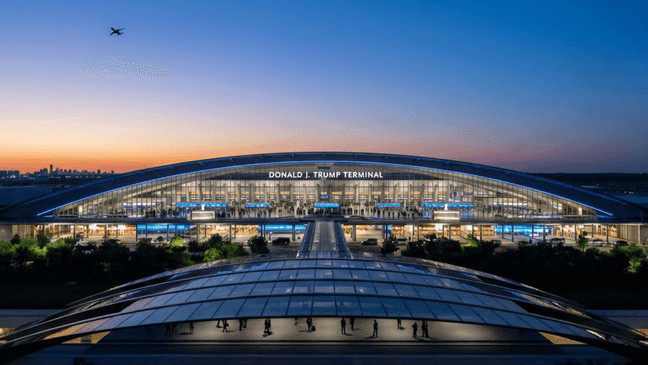 'Donald J Trump' terminal proposed by architectural firm for Dulles ...