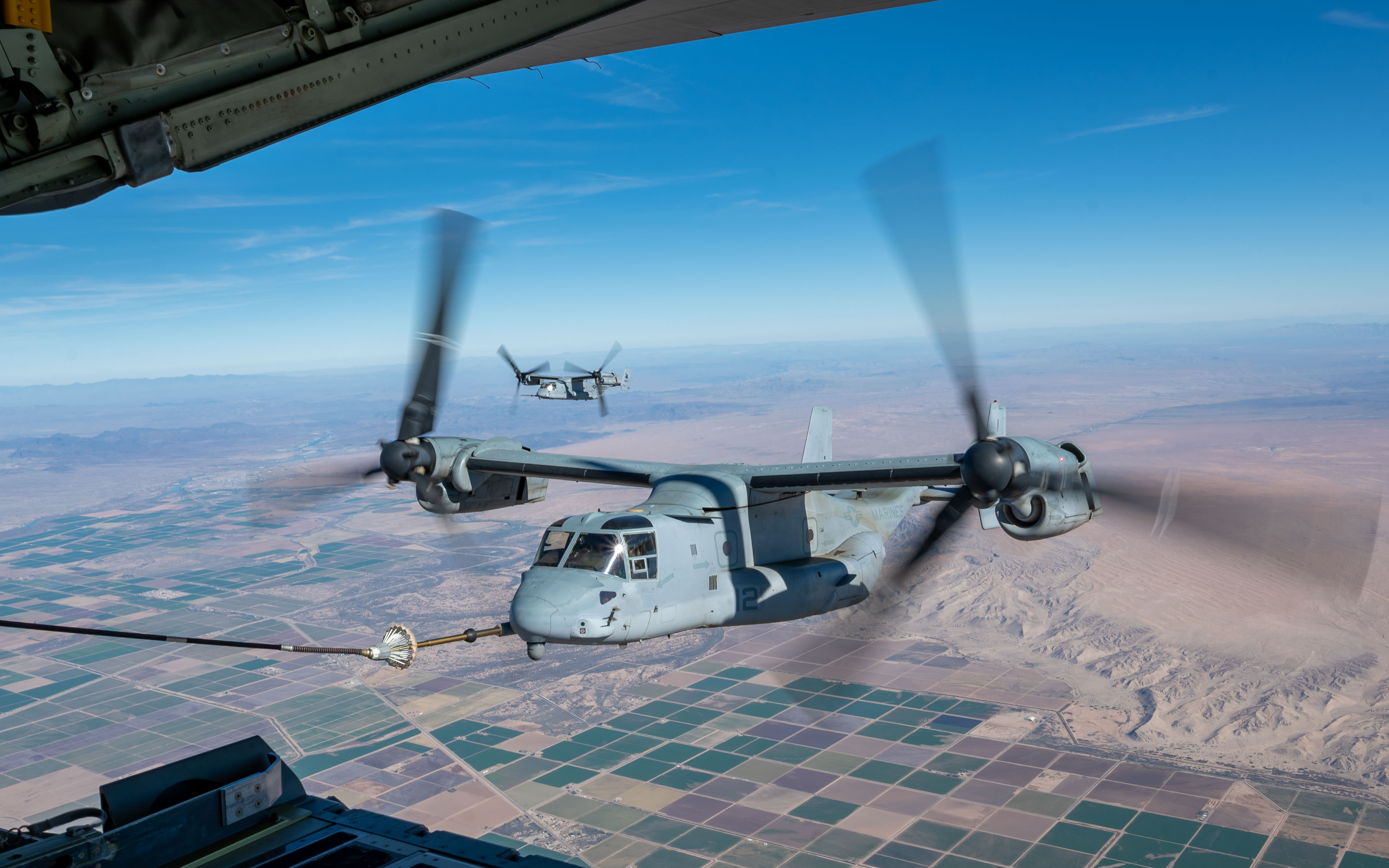 101st Airborne soldiers training with Marine Ospreys.