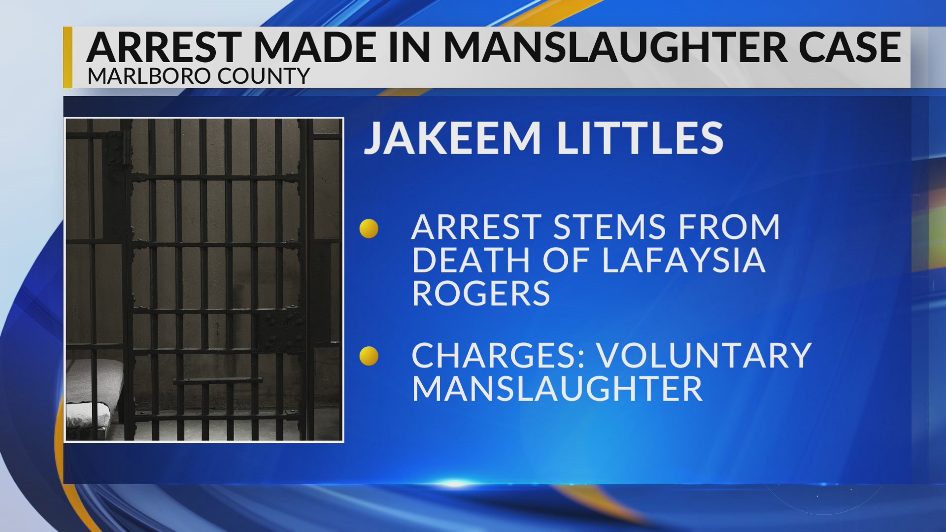 Man faces manslaughter charge in death of woman in Marlboro County