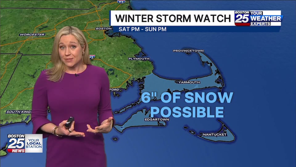 Winter storm watch issued for parts of Massachusetts