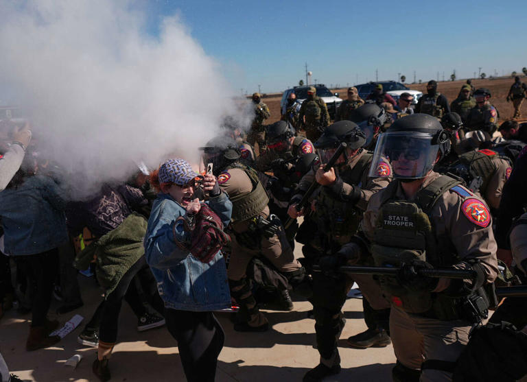 Conflicting accounts emerge after DPS, protesters clash outside Dilley ...