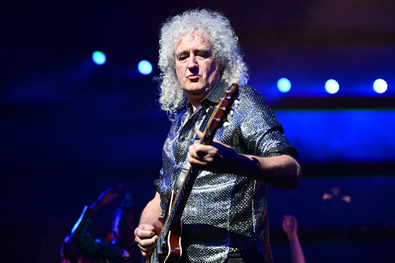Brian May in October 2025 in Germany Getty