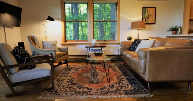 The Michigan Airbnb with a next-level sauna that redefines cozy season