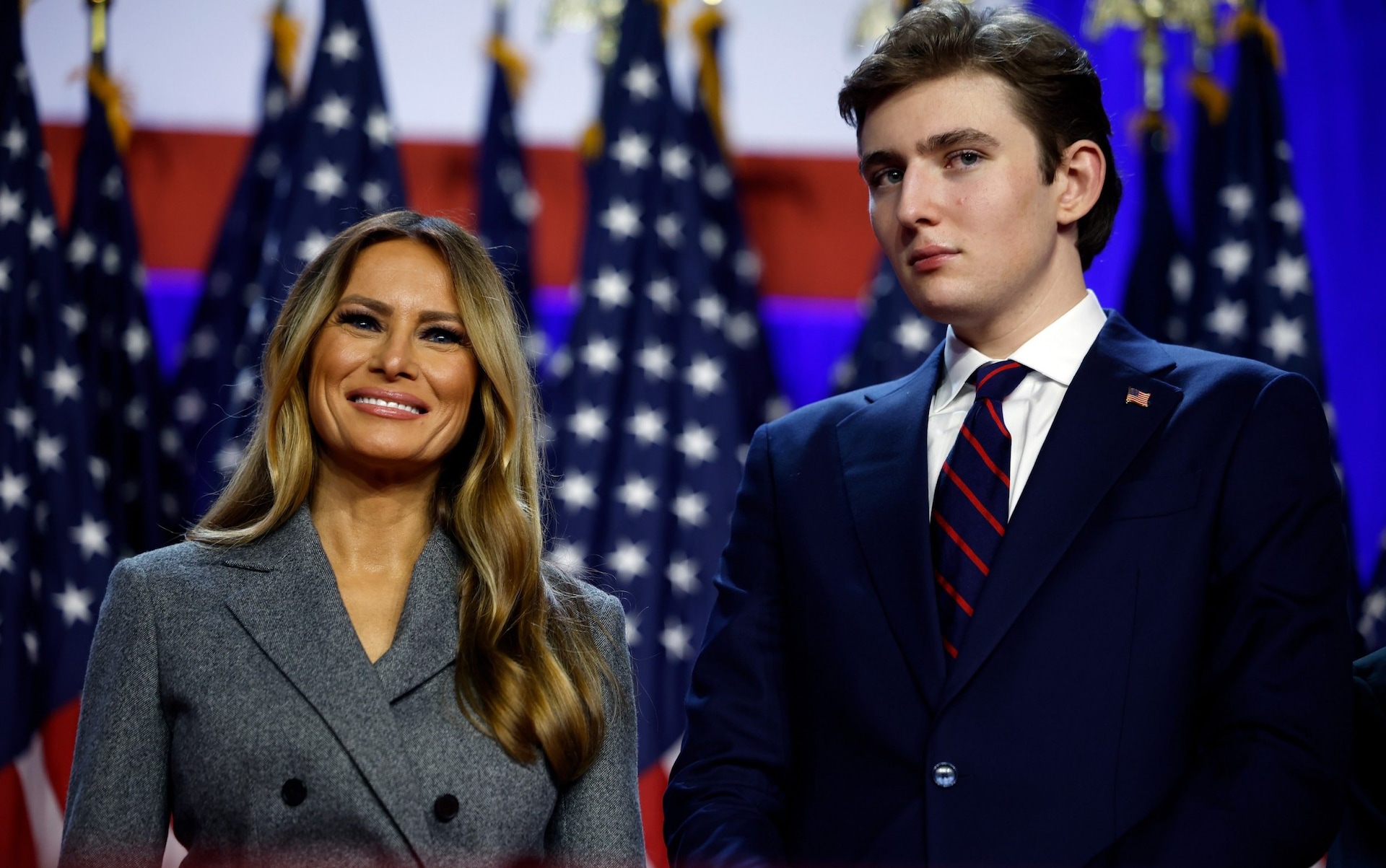 Melania Trump: I need to be there for 19-year-old Barron<br><br>