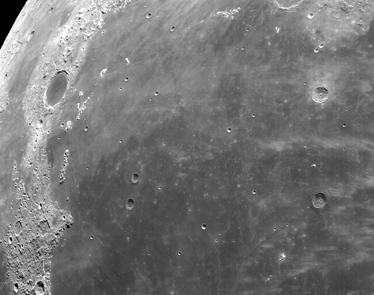 Fascinating geological formations on the moon