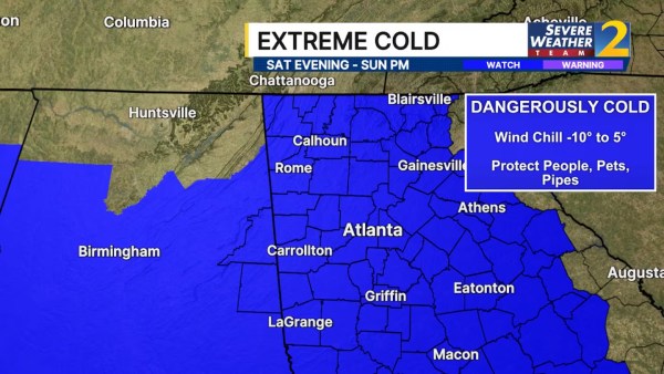 Winter storm watch in effect for metro Atlanta, Fulton, DeKalb counties