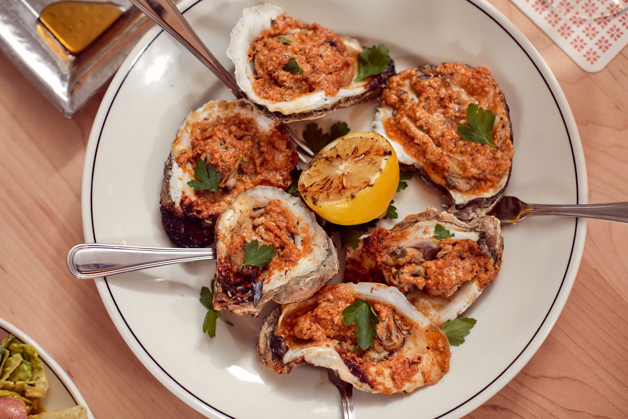 A plate of oysters from Brother Fox