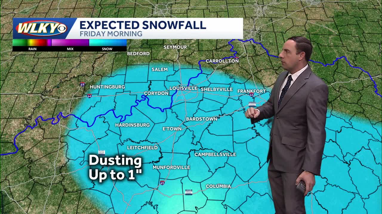 Light snow showers likely Friday morning
