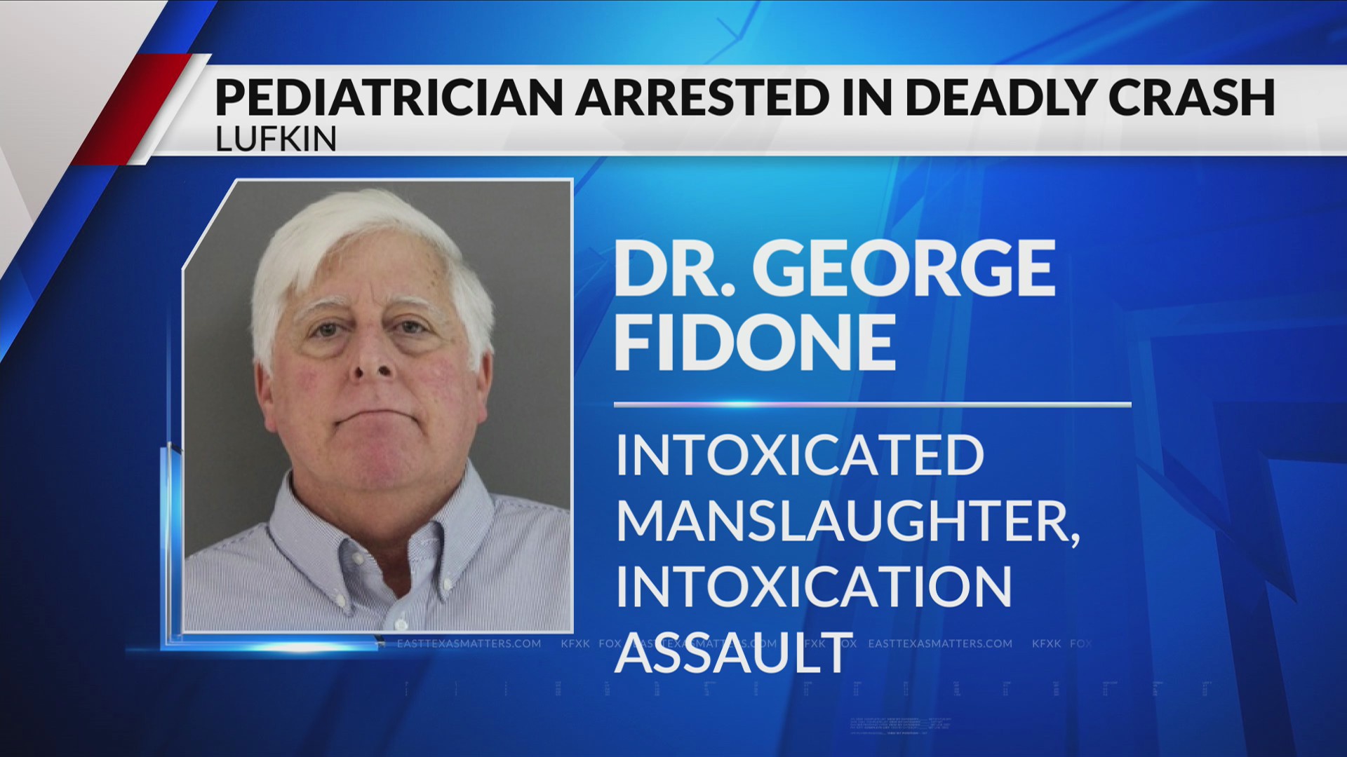 Lufkin doctor faces manslaughter charges after fatal car crash
