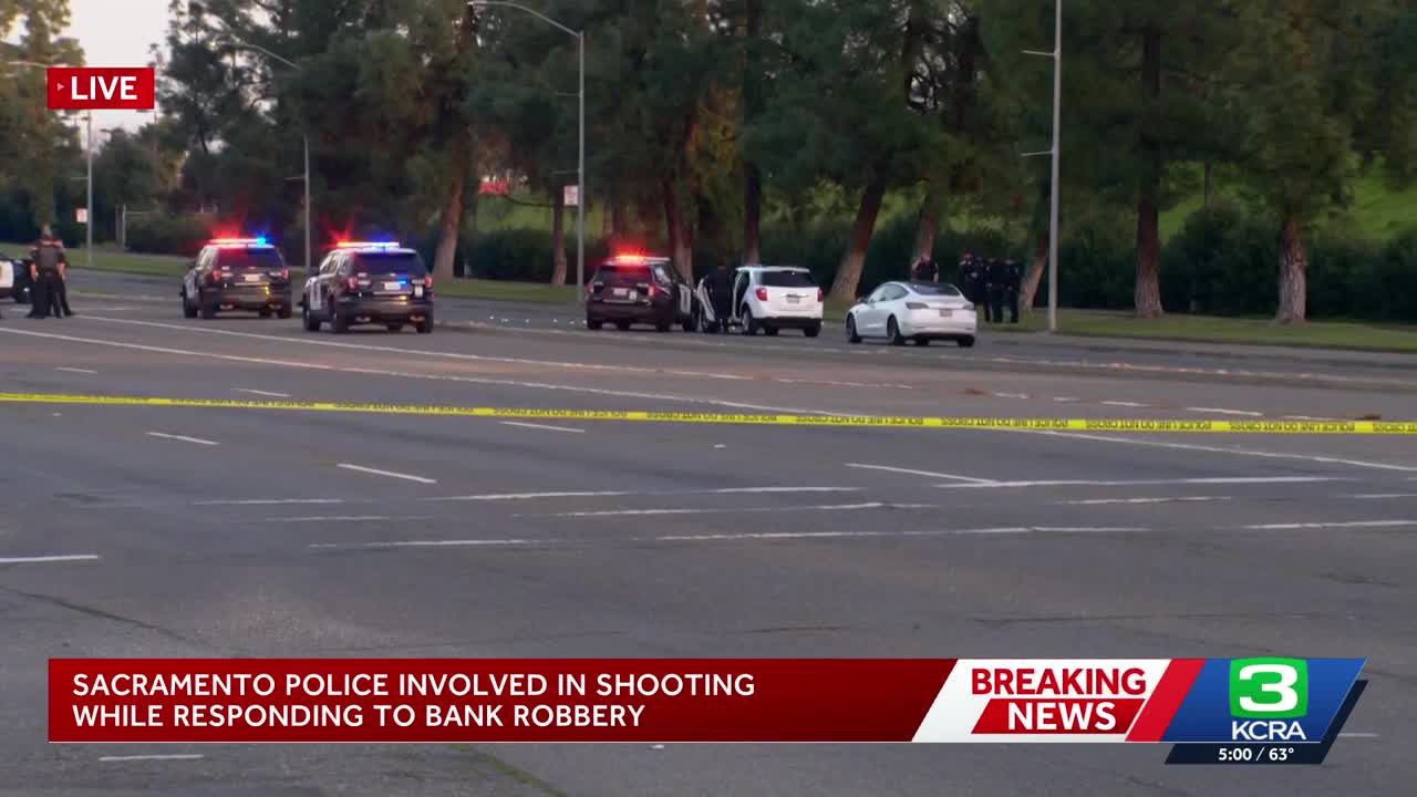 Shots fired as Sacramento police respond to bank robbery, officials say