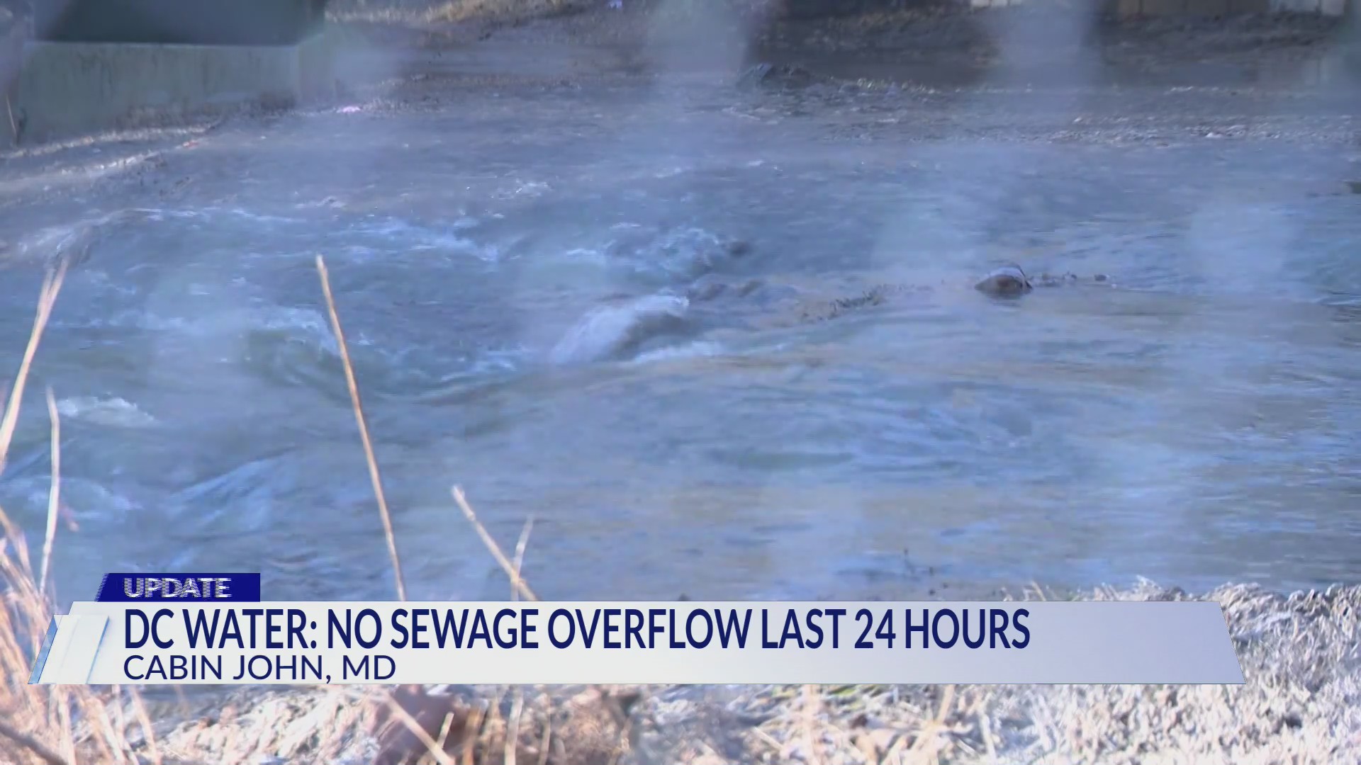 DC Water: No sewage overflow last 24 hours