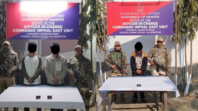 Manipur police arrest three militants in coordinated security operations