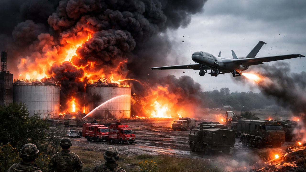Ukraine strikes Russian oil depot in bold cross-border attack