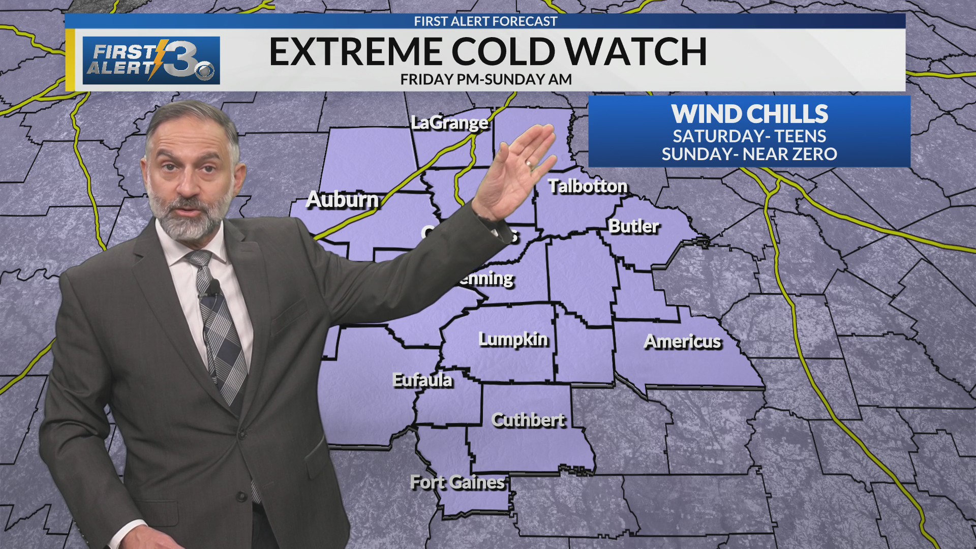 Columbus, GA weather Thursday PM (01/29/26)