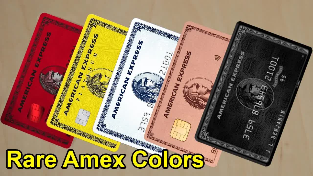All the rare American Express colors explained