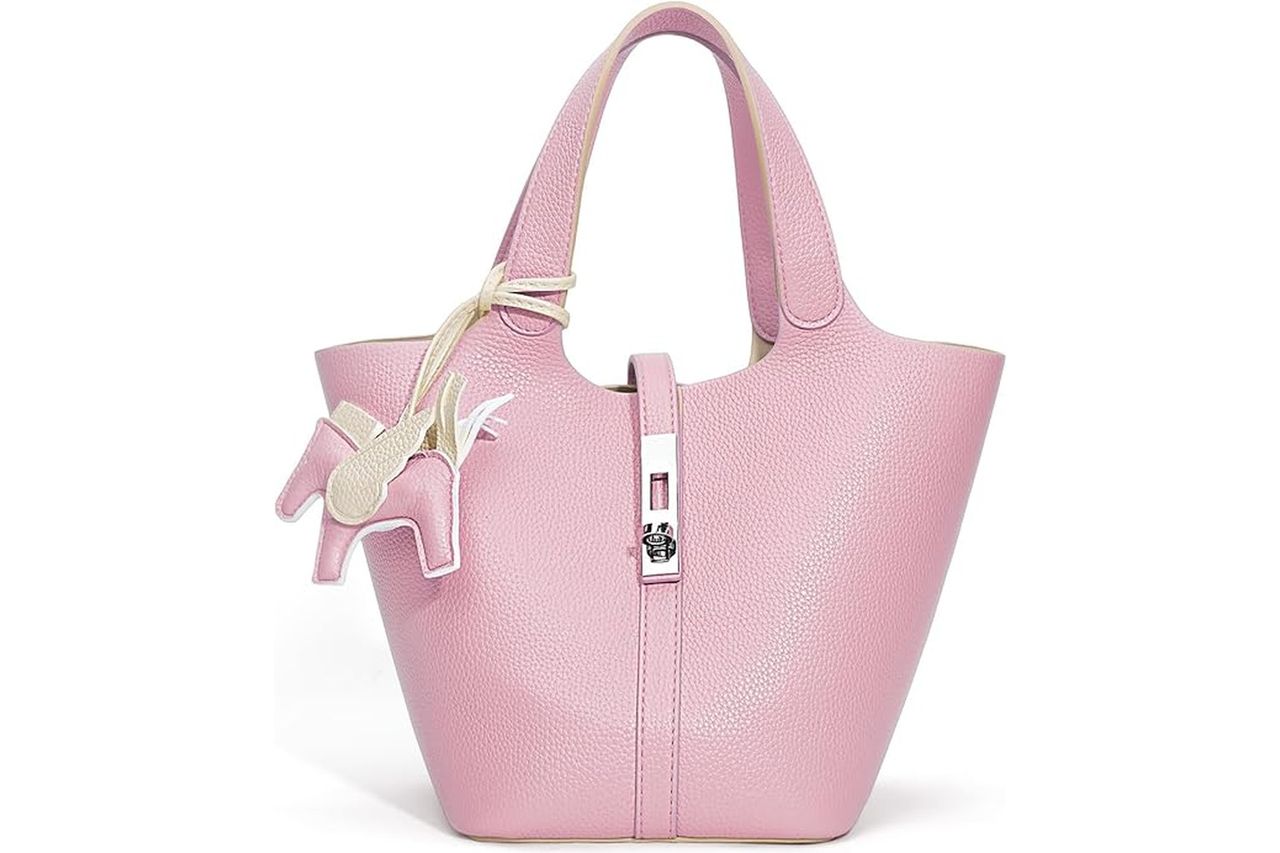Kadynow Tote Bag for Women Vegan Leather Bucket Purse for Women