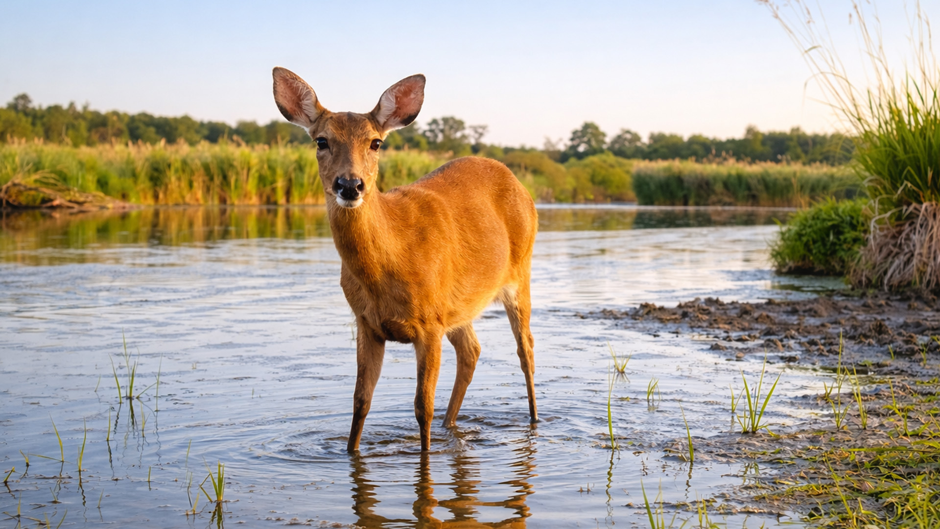 Wildlife movements captured by a forest camera trap