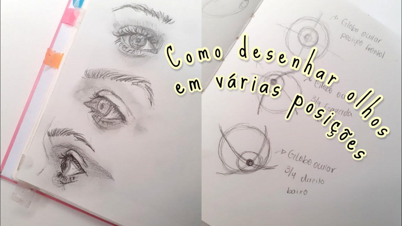 Como desenhar olhos: anatomia facial (elementos do rosto)