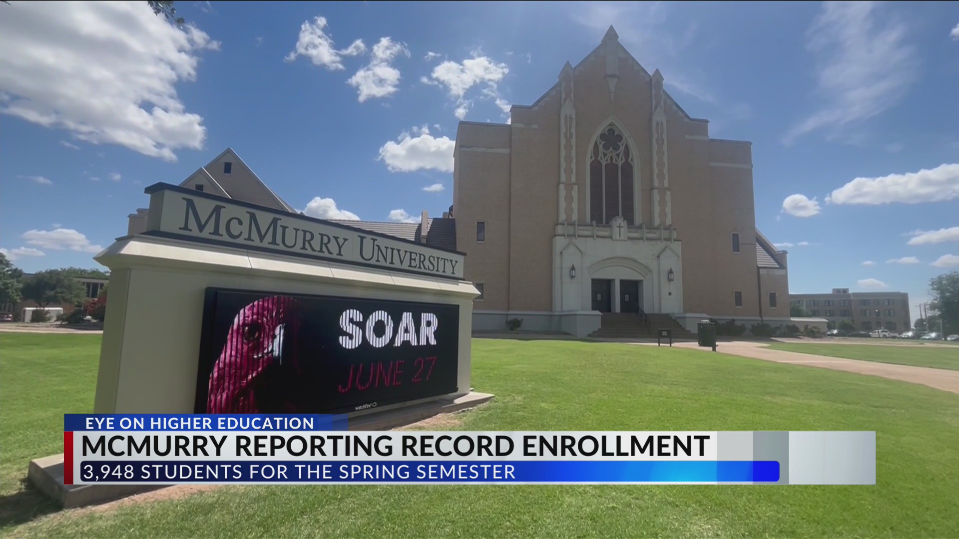 McMurry University sets new enrollment record