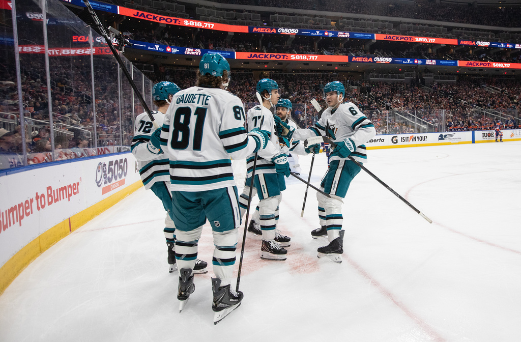 Oilers rally from 3-goal deficit in the third period to stun Sharks in ...
