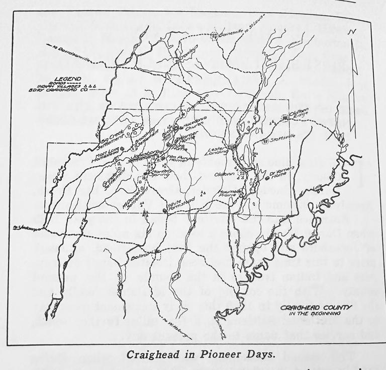 The history of Craighead County dates back to 1859