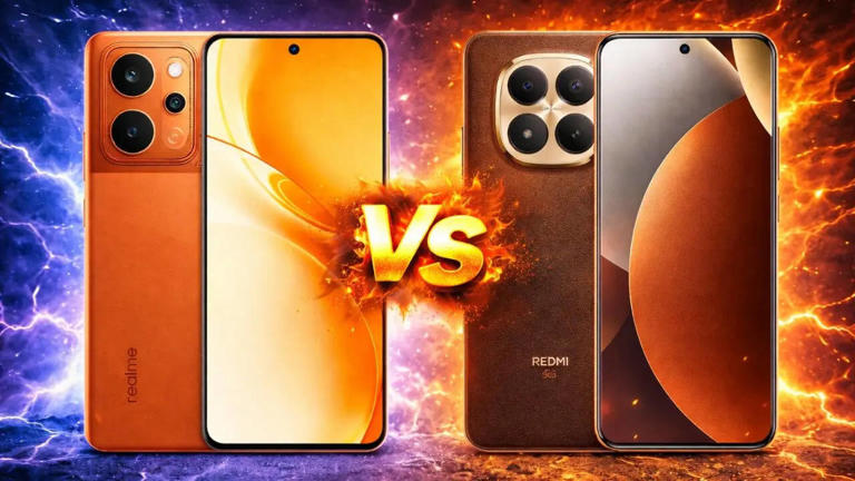 Redmi Note 15 Pro vs Realme P4 Power: Price in India, full ...