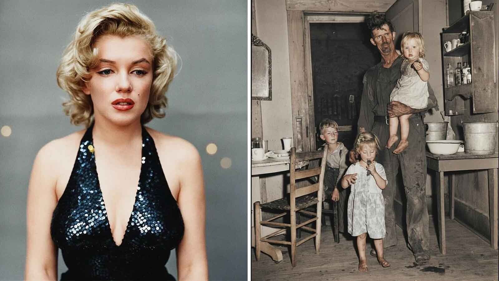 Colorized historical photos bringing life to the past