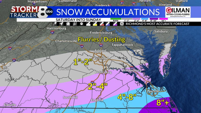 StormTracker8: Winter storm to drop 2″-4″ of snow Saturday
