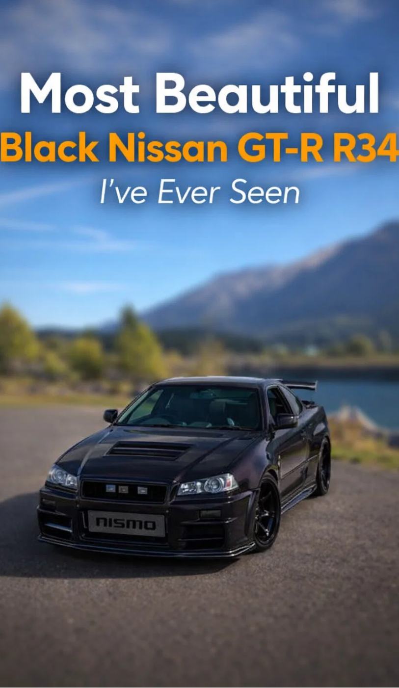 Most beautiful black Nissan GT-R R34 I’ve ever seen