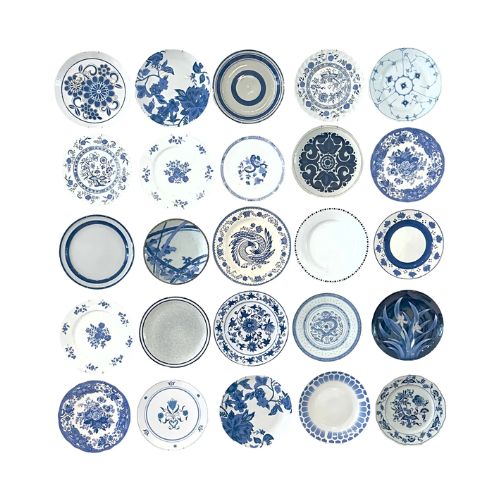 Chairish, Vintage Blue & White Dinner Plate Curation