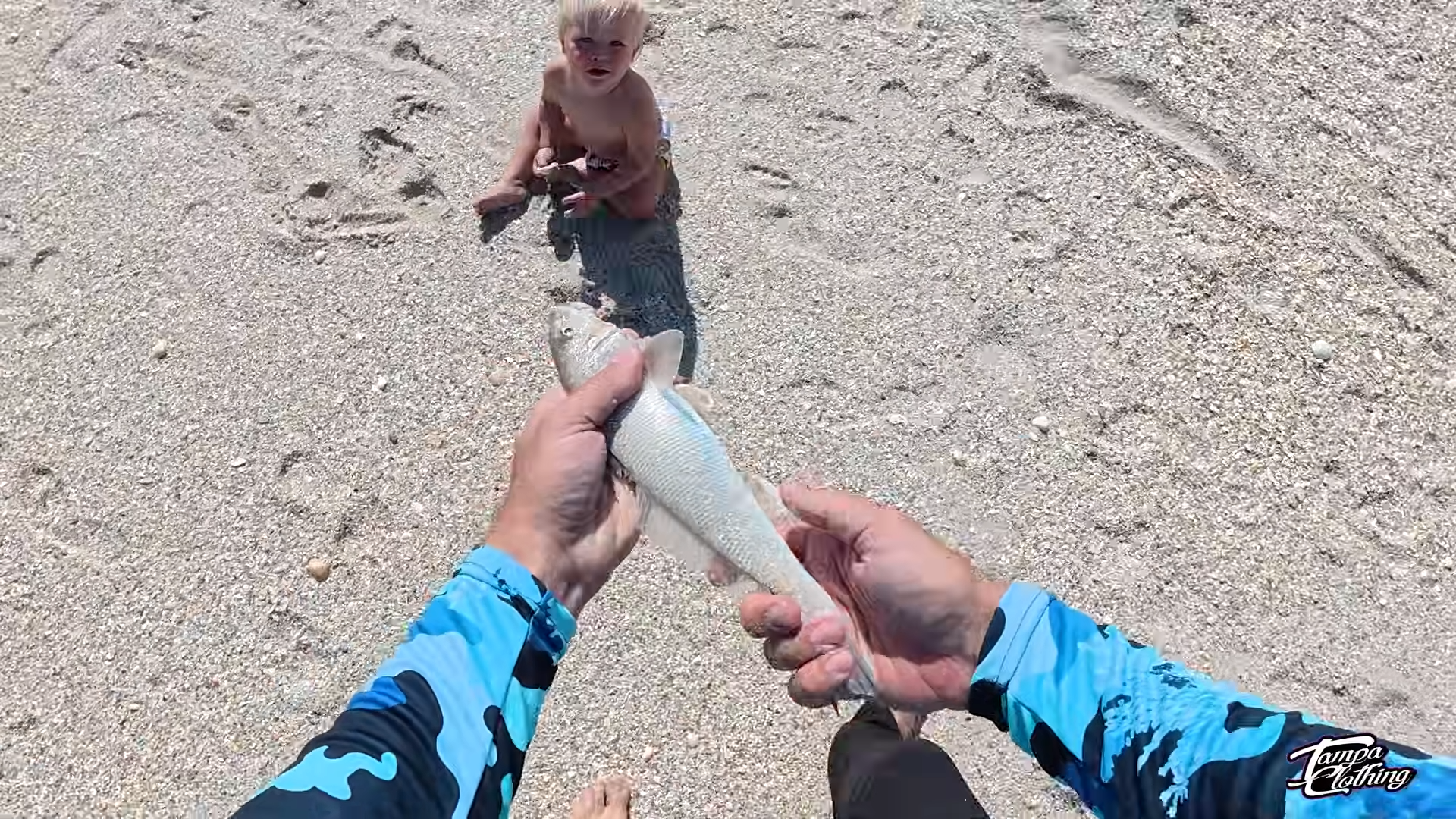 Baby goes fishing for Florida’s best tasting fish