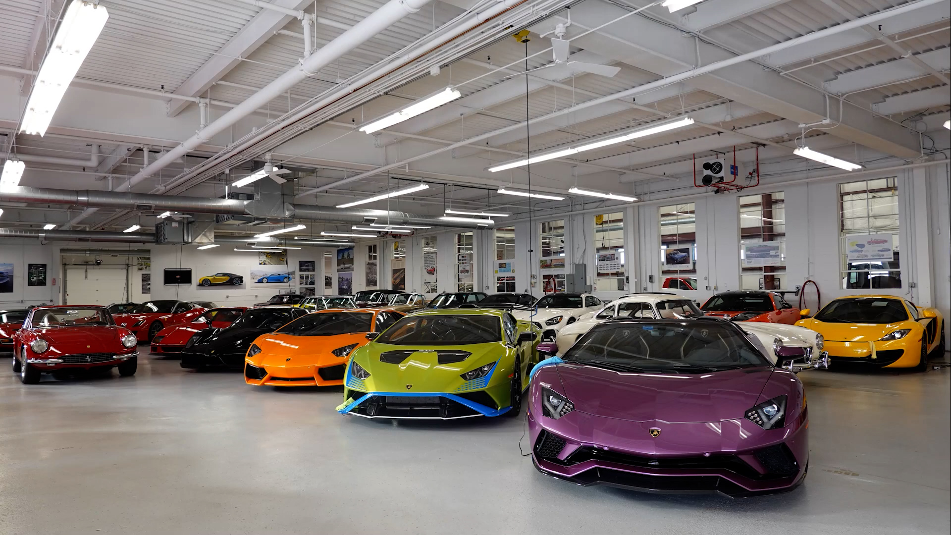 Unbelievable supercar collection in one garage
