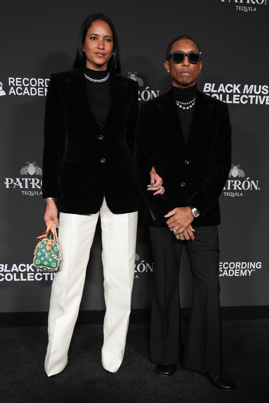 Pharrell calls for empathy from US leaders after being honored at Black