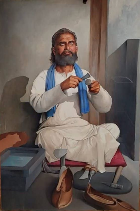As Guru Ravidas Jayanti nears, Sobha Singh’s last unfinished painting ...